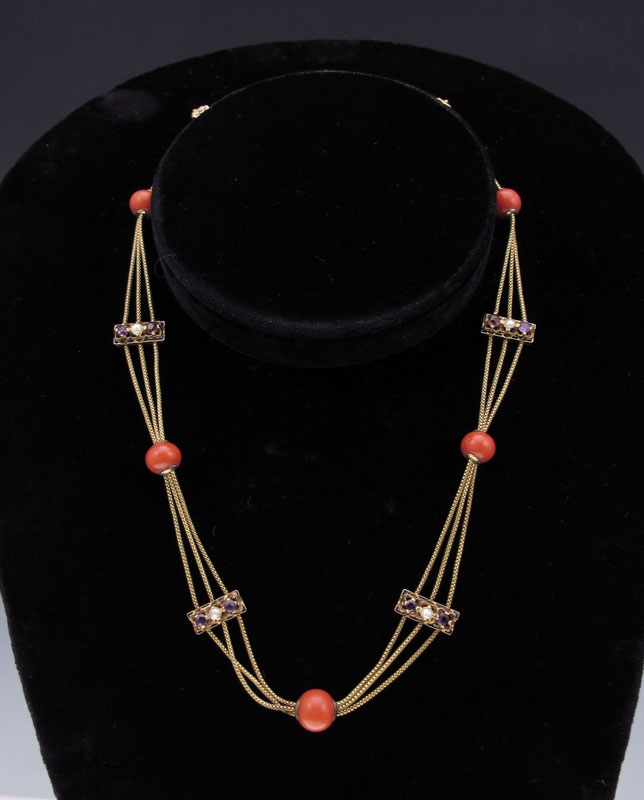 14K VICTORIAN NECKLACE: 14K
