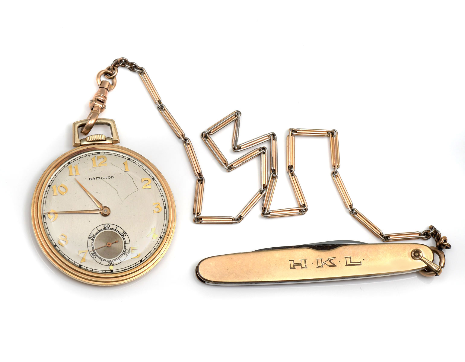 14K WALTHAM OPEN FACE POCKET WATCH: