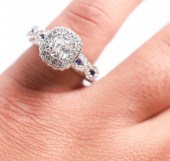 14K WG 1.2 CTTW DIAMOND + SAPP