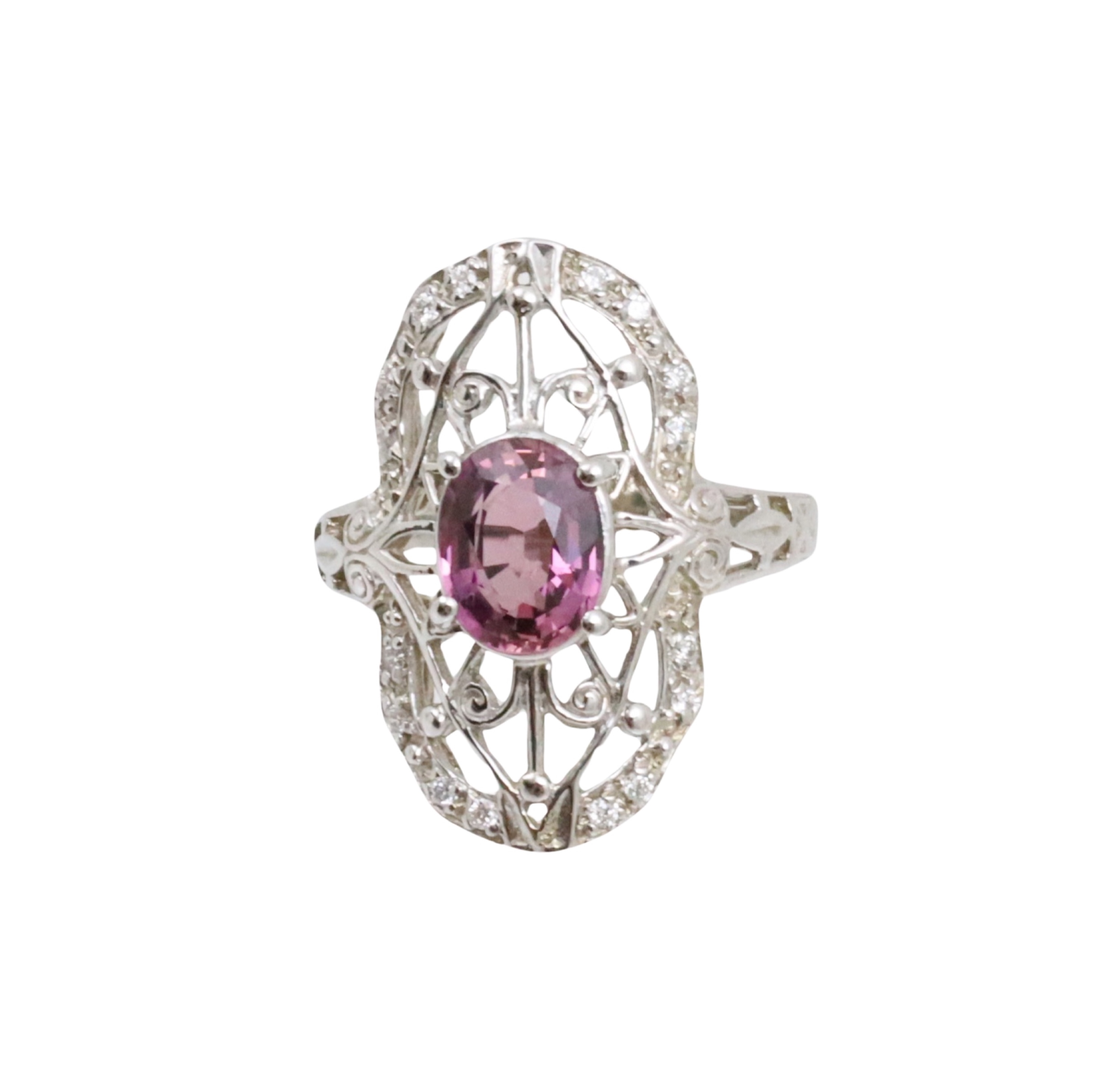 14K WG 1.71CTW SAPPHIRE &