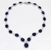 14K WG BLUE SAPPHIRE AND DIA.