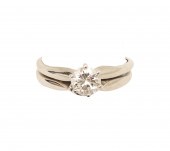 14K WG DIAMOND SOLOTAIRE RING