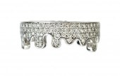14K WG DRIPPING BUBBLY DIAMOND