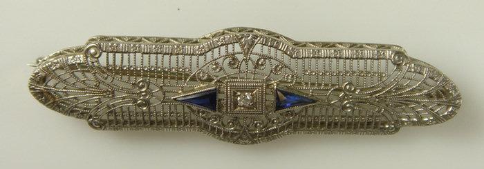 14K WG filigree diamond &
