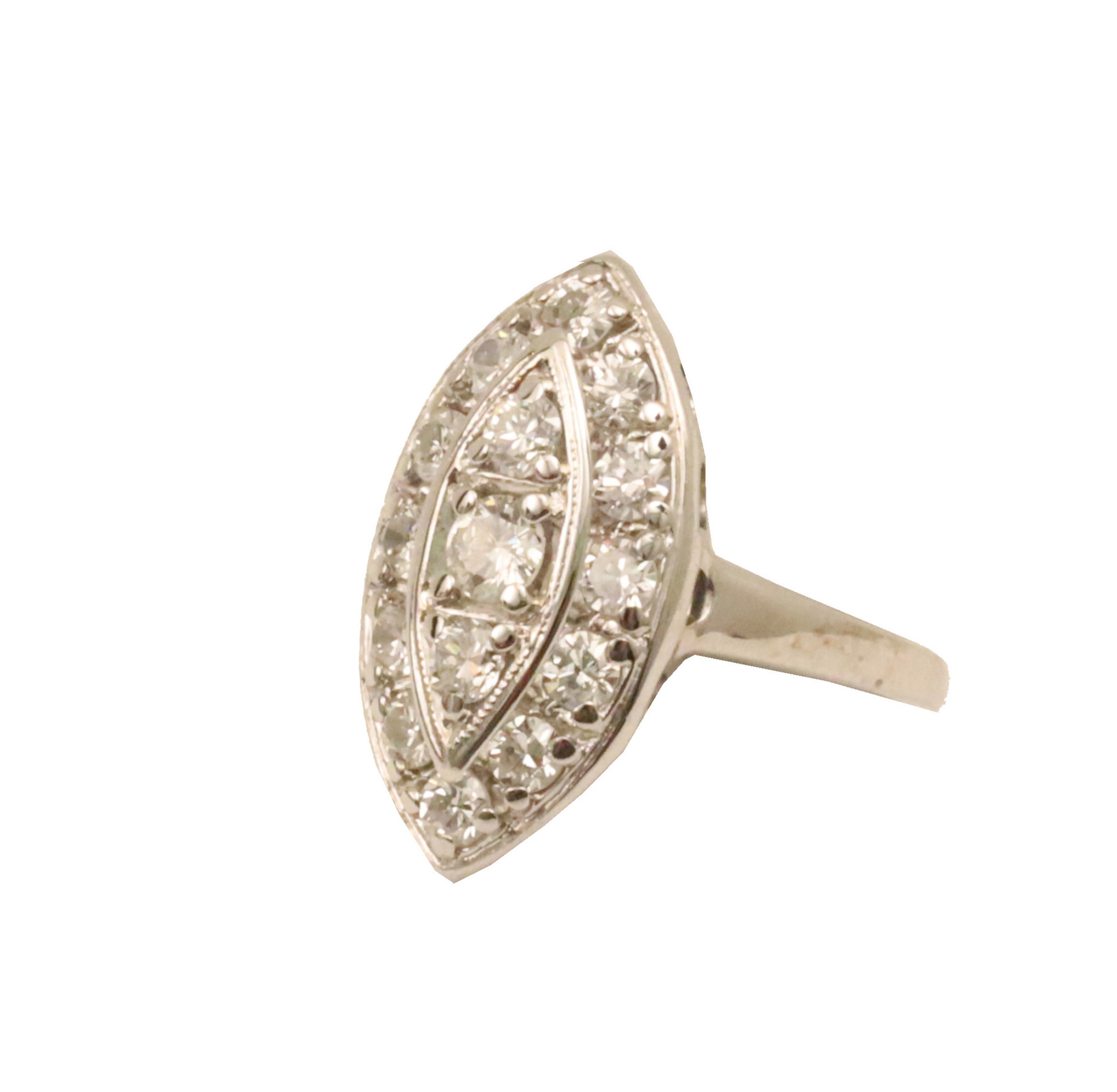 14K WG PRINCESS DIAMOND RING 14K