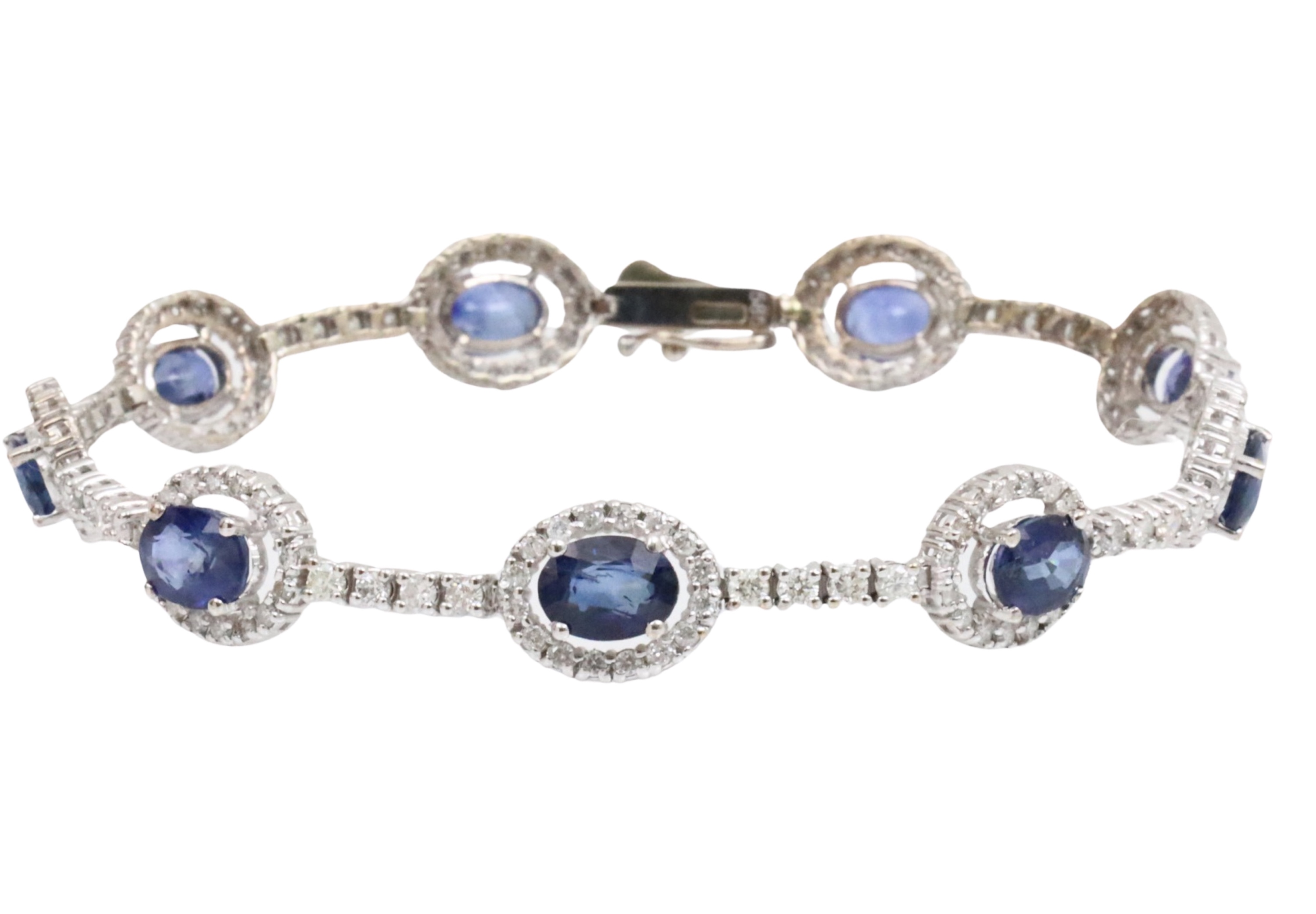 14K WG SAPPHIRE & DIAMOND