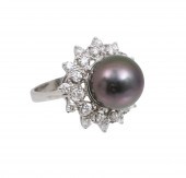 14K WG SOUTH SEA PEARL & DIAMO