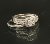 14K WG TWO PIECE DIAMOND BRIDA