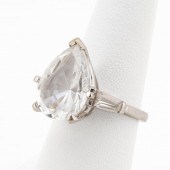 14K WHITE GOLD & 10 CARAT CLEA