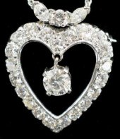 14K WHITE GOLD 1.43CTTW DIAMON