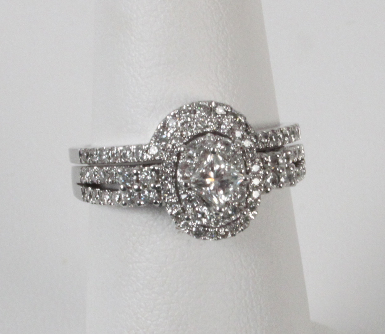 14K WHITE GOLD 2 PIECE DIAMOND