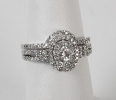 14K WHITE GOLD 2 PIECE DIAMOND