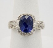 14K WHITE GOLD, 2.0CT IOLITE &