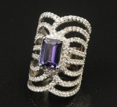 14K WHITE GOLD 4.29 CT. TANZAN