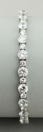 14K WHITE GOLD AND CUBIC ZIRCO