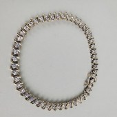 14K WHITE GOLD AND DIAMOND BRA