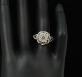 14K WHITE GOLD AND DIAMOND COC