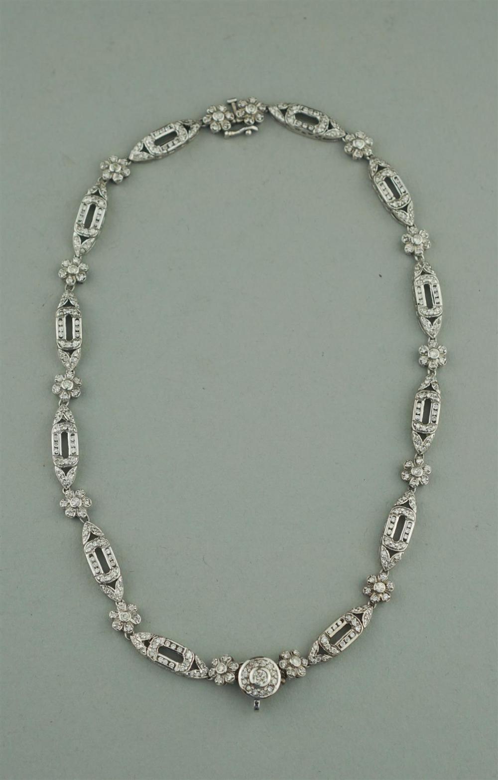 14K WHITE GOLD AND DIAMOND