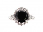 14K WHITE GOLD BLACK & WHITE D