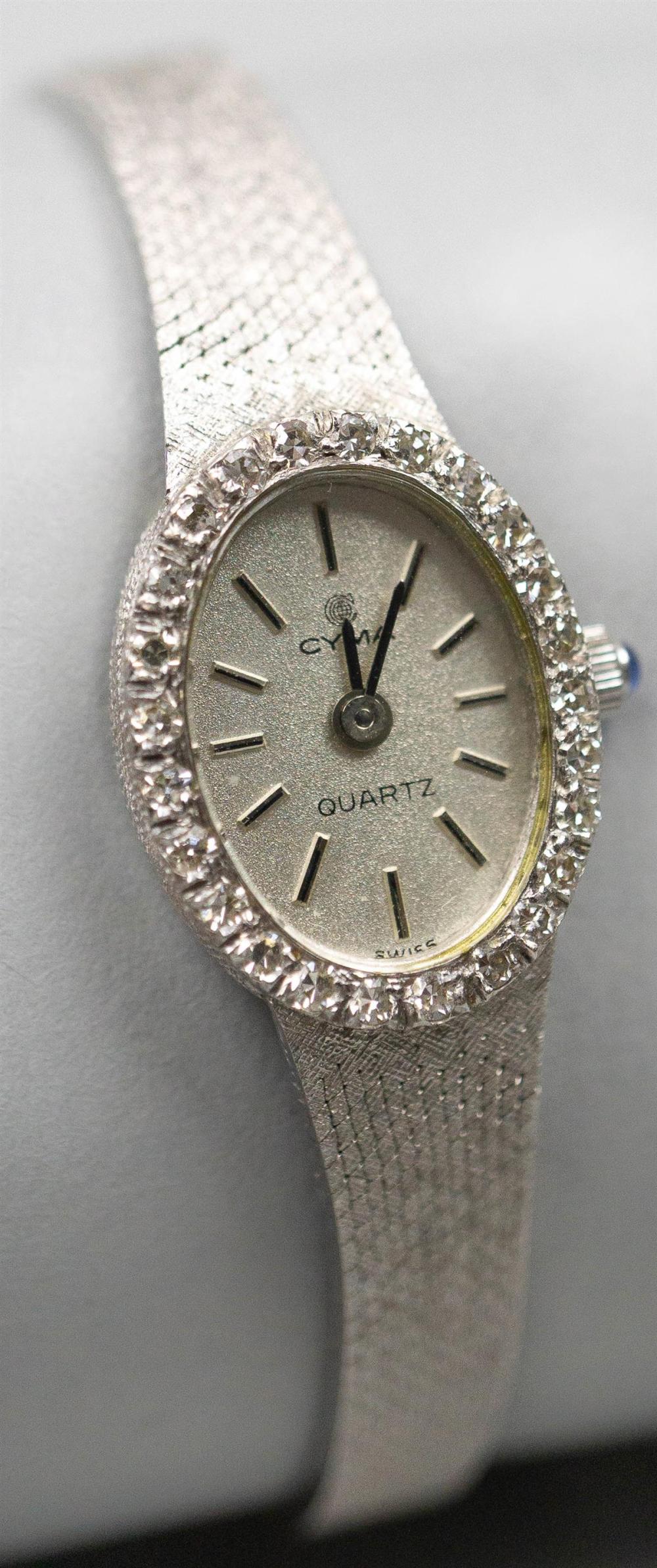 14K WHITE GOLD CYMA WATCH14K