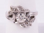 14K WHITE GOLD DAINTY DIAMOND
