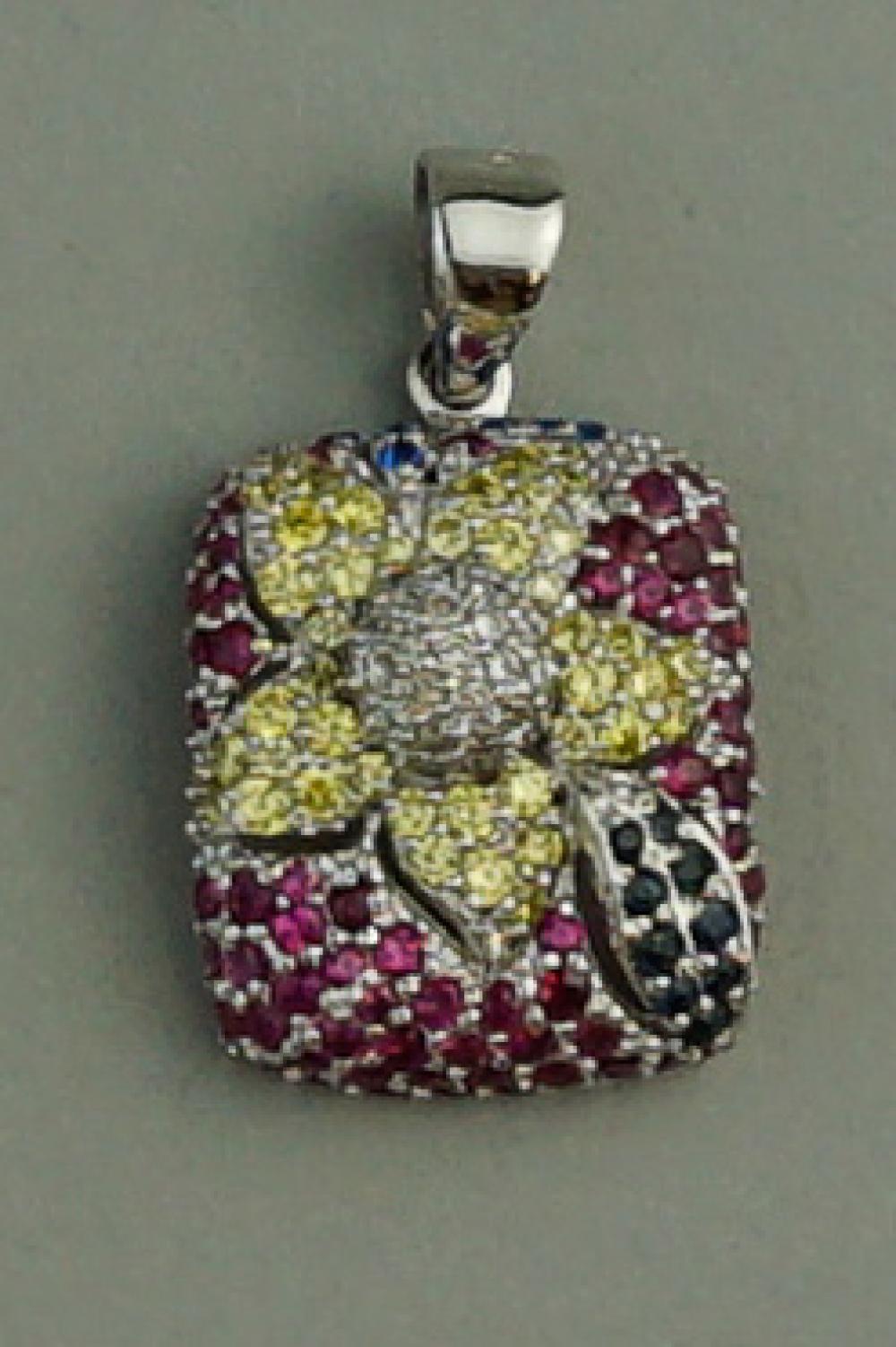 14K WHITE GOLD DIAMOND AND