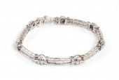 14K WHITE GOLD DIAMOND BRACELE