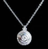 14K WHITE GOLD DIAMOND HALO PE
