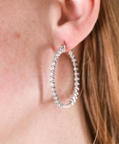 14K WHITE GOLD DIAMOND INSIDE