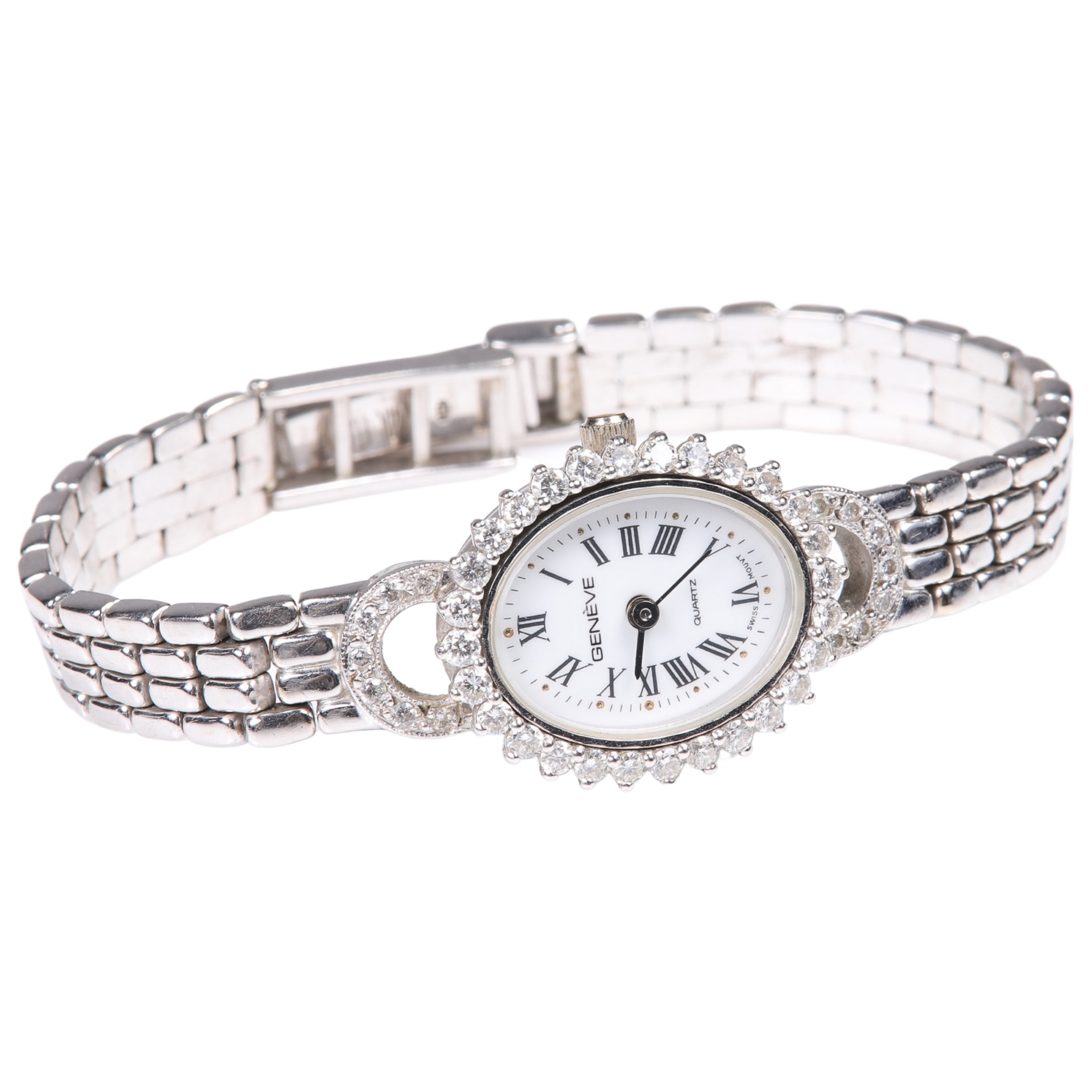14K White gold diamond ladies