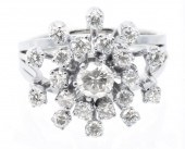 14K WHITE GOLD DIAMOND STARBUR