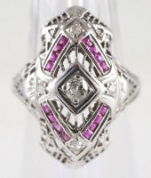 14K WHITE GOLD EDWARDIAN DIAMO