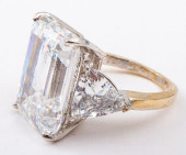 14K WHITE GOLD EMERALD-CUT CUB
