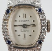 14K WHITE GOLD GENEVA 17J DIAM
