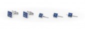 14K WHITE GOLD INVISIBLE SET S