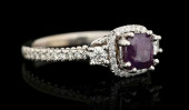 14K WHITE GOLD KASHMIR SAPPHIR