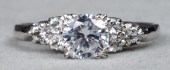 14K WHITE GOLD MOISSANITE & WH