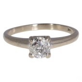 14K WHITE GOLD NAT. OLD EUR SO