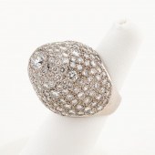14K WHITE GOLD & PLATINUM DIAM