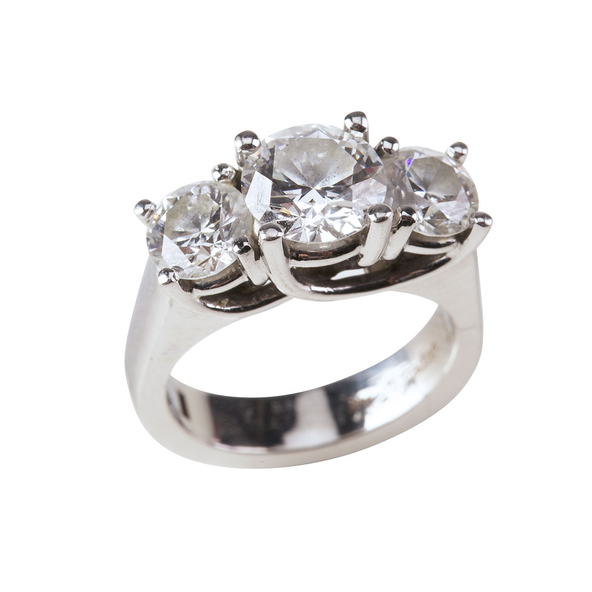 14k White Gold Ring    set with a