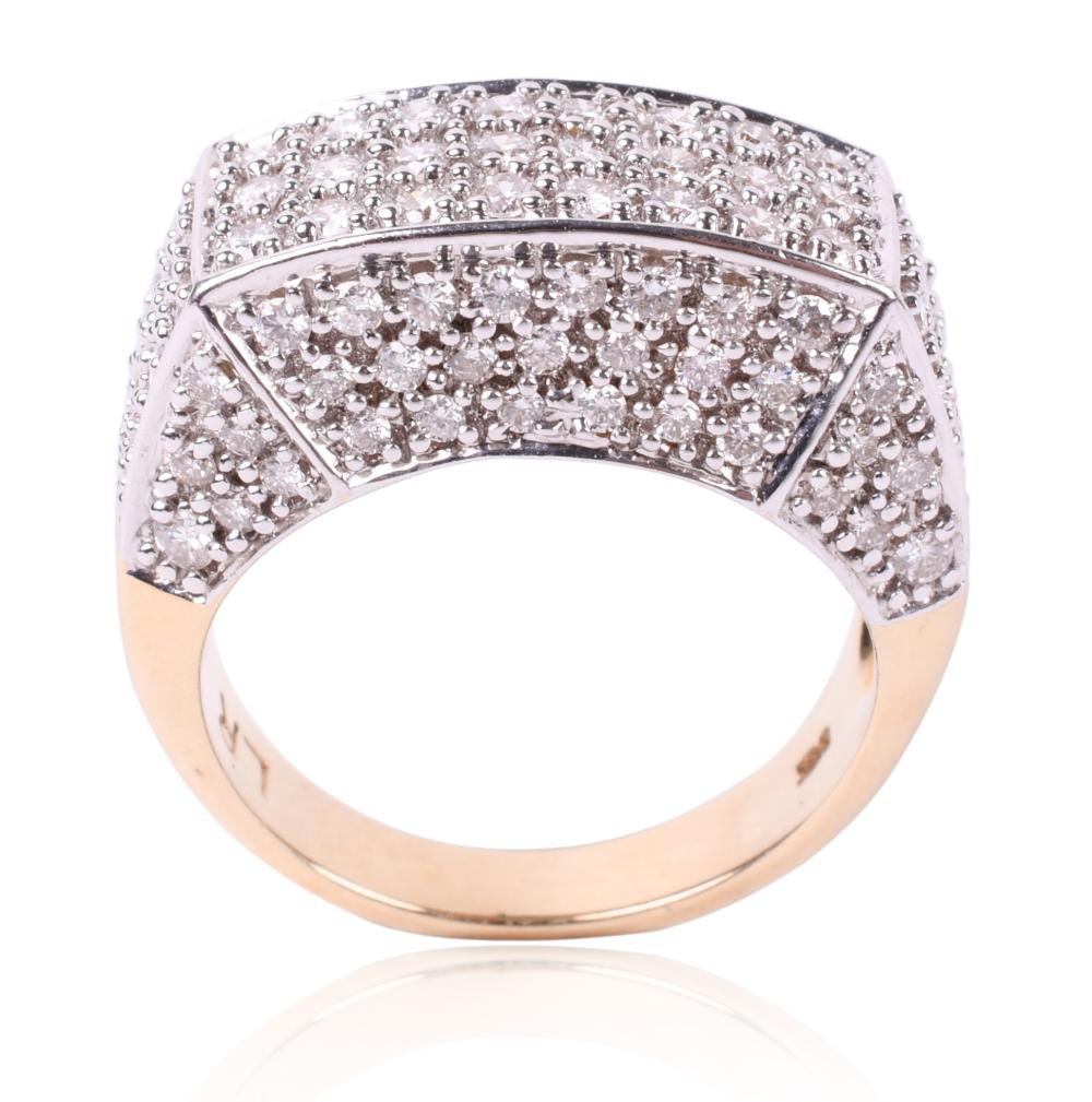14K YELLOW AND WHITE GOLD