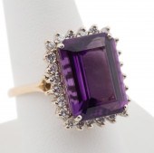 14K YELLOW GOLD, 11.00CT AMETH
