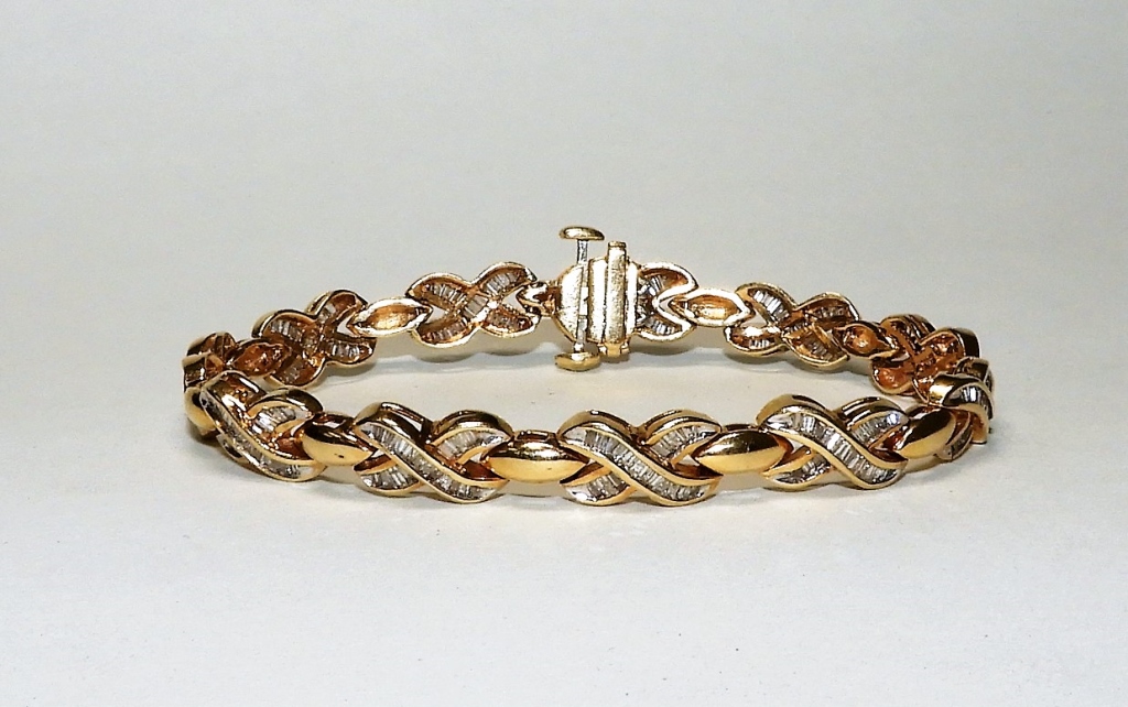 14K YELLOW GOLD 3.2CT DIAMOND