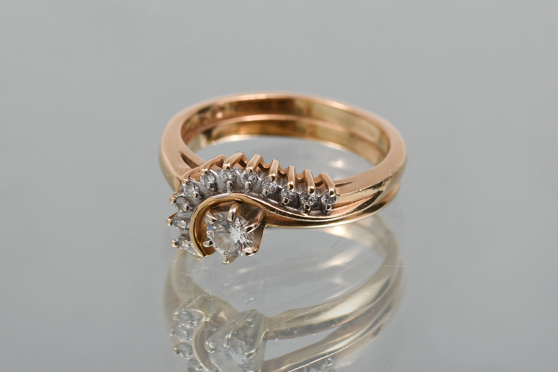 14K YELLOW GOLD .33 CTW DIAMOND