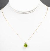 14K YELLOW GOLD 3.50CT. PERIDO