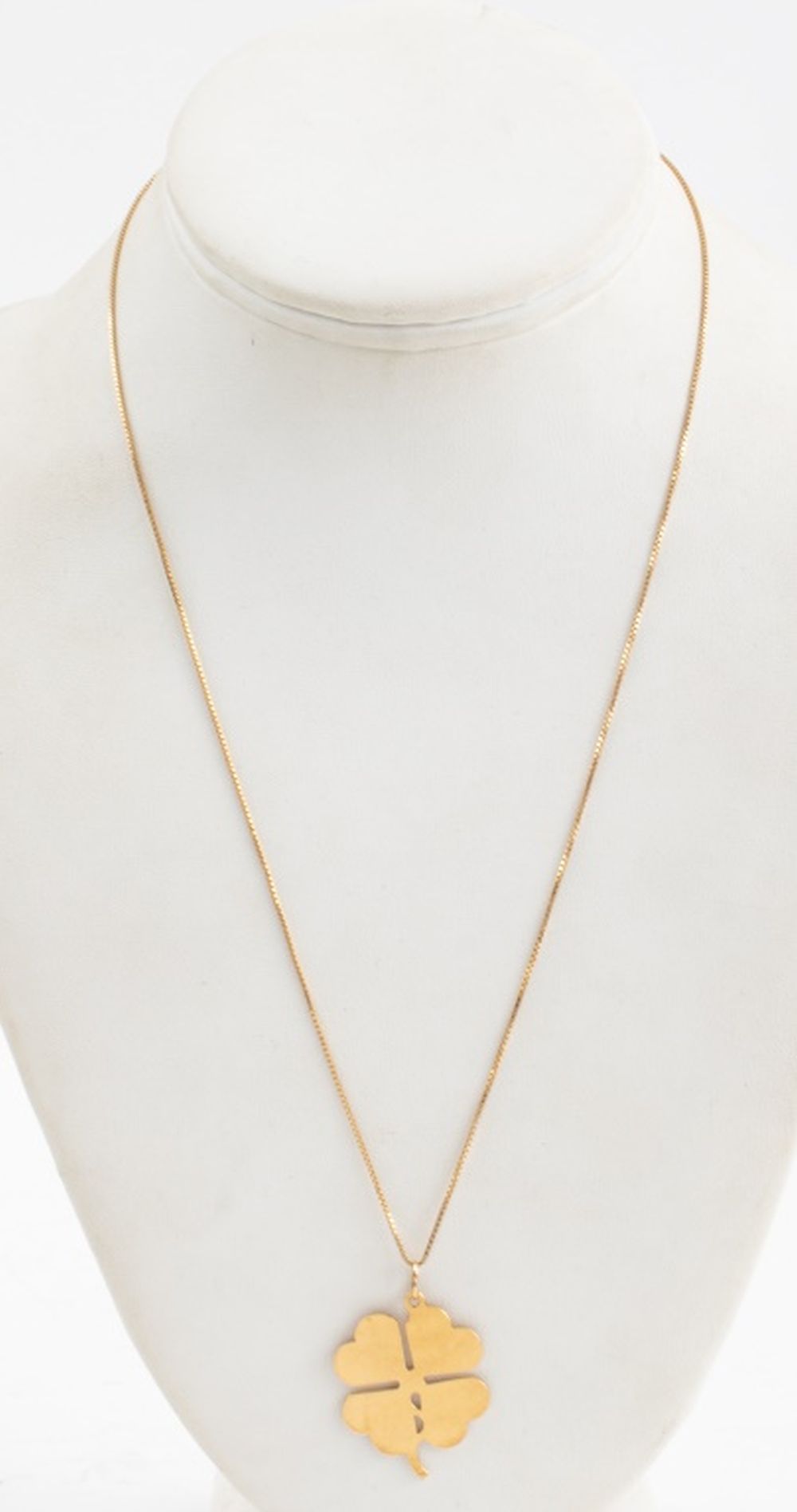 14K YELLOW GOLD 4-LEAF CLOVER