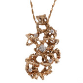 14K YELLOW GOLD .60 DTTW DIAMO