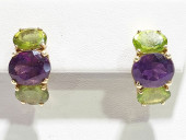 14K YELLOW GOLD, AMETHYST AND