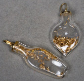 14K YELLOW GOLD &AMP; GLASS GO