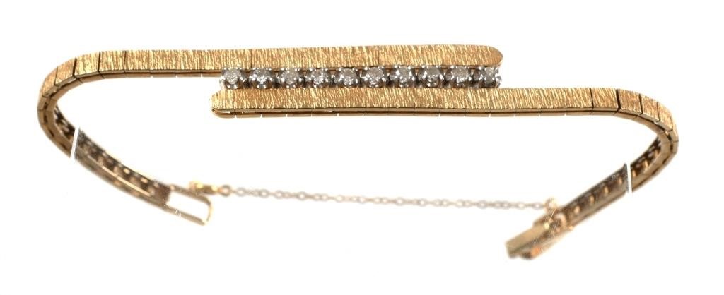 14K YELLOW GOLD AND DIAMOND